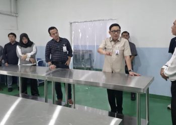 Ilustrasi kunjungan manajemen BSI ke salah satu dapur MBG