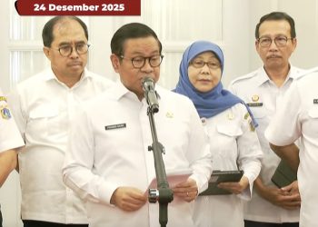 Gubernur DKI Jakarta Pramono Anung resmi menetapkan Upah Minimum Provinsi (UMP) DKI Jakarta 2026 sebesar Rp5.729.876 (foto: Tangkapan layar Youtube)