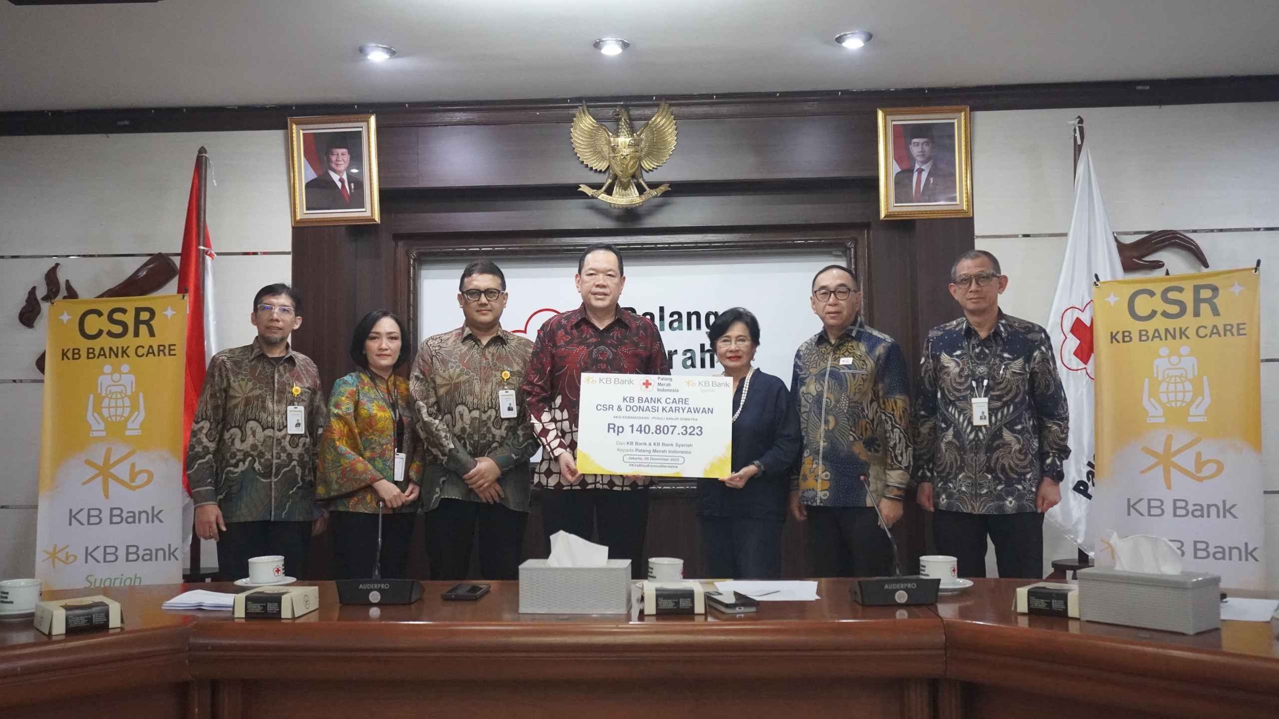 Respons Cepat KB Bank dan KB Bank Syariah: Bantuan Kemanusiaan Rp140,80 Juta untuk Penanganan Banjir Sumatera. (Foto: Istimewa)