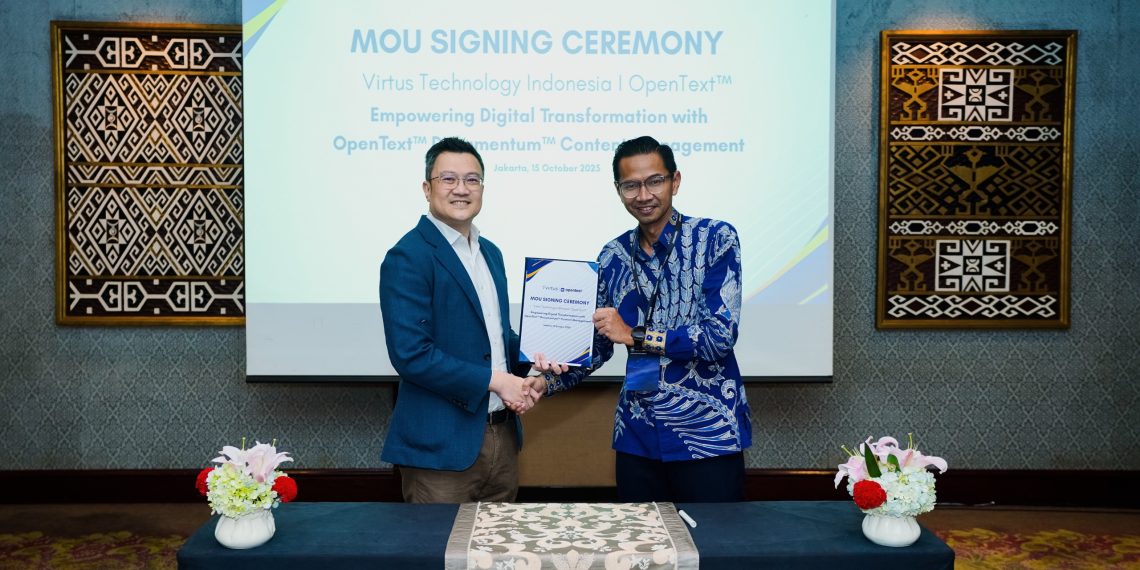 Virtus Gandeng OpenText Hadirkan Solusi Manajemen Dokumen Skala Besar. (Foto: Istimewa)