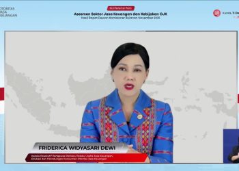 Friderica Widyasari, Kepala Eksekutif Pengawas Perilaku Pelaku Usaha Jasa Keuangan, Edukasi, dan Pelindungan Konsumen Friderica Widyasari, dalam Rapat Dewan Komisioner Bulanan (RDKB) OJK, Kamis, 11 Desember 2025. (Foto: Tangkapan layar/Adrianto)