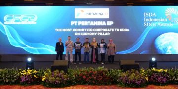 Pertamina EP menerima penghargaan dalam ajang Indonesia SDGs Award (ISDA) 2025, Rabu (17/12) di Jakarta (Foto: Istimewa)
