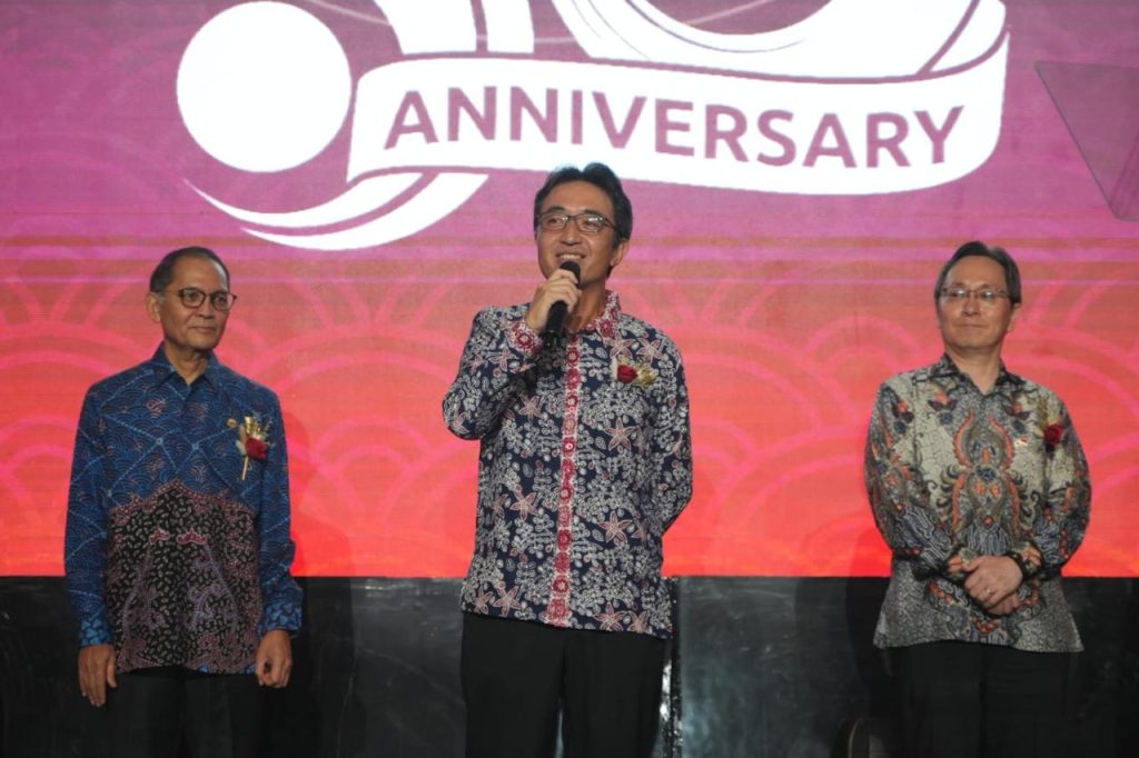 Presiden Direktur MSIG Indonesia, Shikato Takeuchi dalam perayaan 50 tahun perjalanan MSIG Indonesia. (Foto Istimewa)