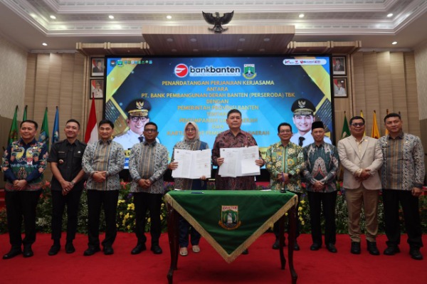 Pemprov Banten, Kabupaten Lebak, dan Kota Serang Lanjutkan Pengelolaan RKUD di Bank Banten