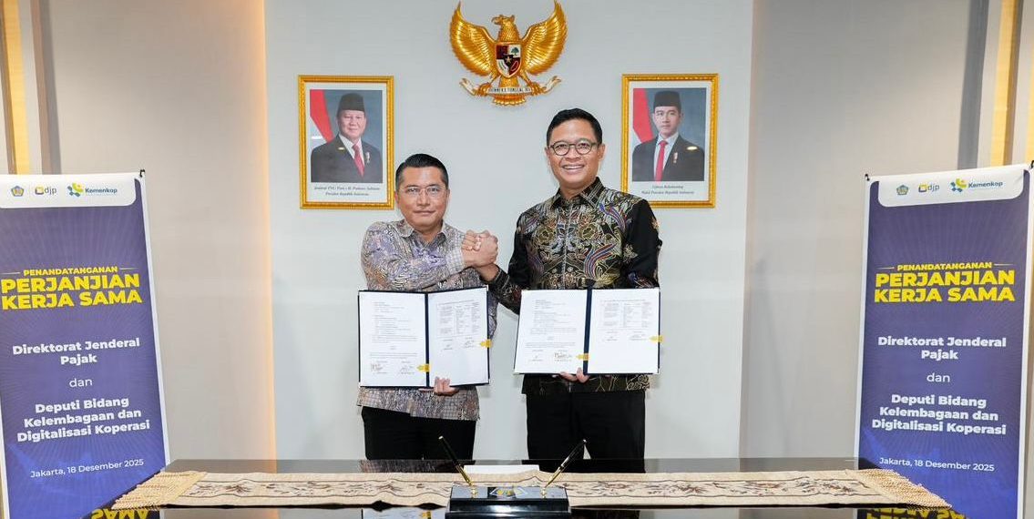 Penandatanganan kerja sama tentang Pertukaran dan Pemanfaatan Data dan/atau Informasi Untuk Mendukung Pembangunan Ekonomi.