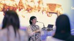 Deputi Gubernur Senior Bank Indonesia (BI), Destry Damanyanti, dalam acara Infobank Starting Year Forum 2026 pada sesi Executive Lecture: Driving Financial Resilience - Anticipating Economic and Financial Outlook 2026, Kamis, 22 Januari 2026. (Foto: M. Zulfikar)