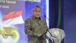 Gubernur Bank Indonesia (BI) Perry Warjiyo dalam agenda peluncuran Laporan Perekonomian Indonesia (LPI) 2025 di Jakarta, Rabu, 28 Januari 2026. (Foto: Muhammad Zulfikar)
