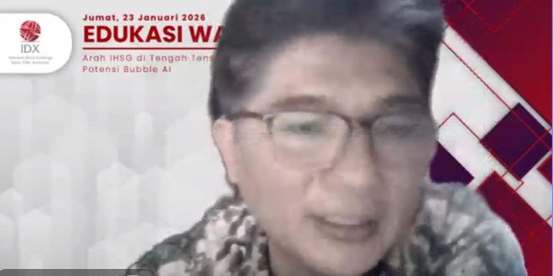 Co-Founder PasarDana dan Praktisi Pasar Modal, Hans Kwee. (Tangkapan layar webinar: Khoirifa)