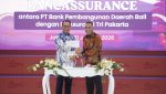 Perjanjian Kerja Sama (PKS) Bancassurance Model Bisnis Referensi Asuransi Kebakaran dalam rangka Produk Bank yang diteken langsung oleh Direktur Utama PT Bank Pembangunan Daerah Bali, I Nyoman Sudharma dan Direktur Utama PT Asuransi Tri Pakarta, G.C. Koen Yulianto