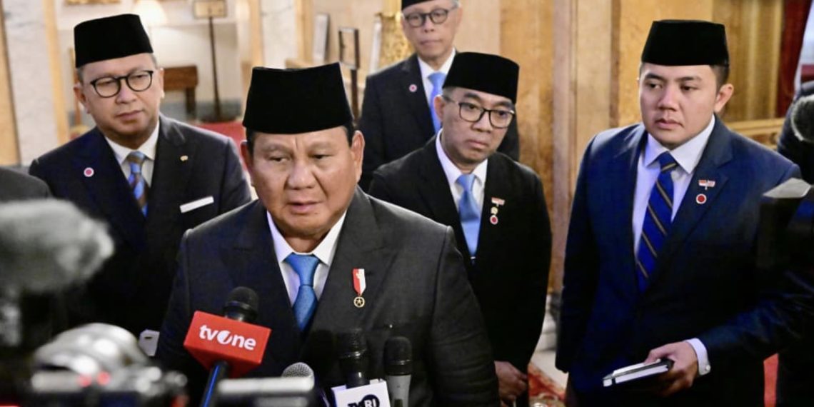 Presiden Prabowo menyampaikan bahwa Perdana Menteri (PM) Inggris Keir Starmer telah sepakati kemitraan strategis baru antara Republik Indonesia dan Inggris. (Foto: Setkab)