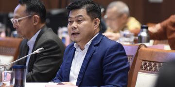 Anggota Komisi I DPR RI, Oleh Soleh saat Rapat Kerja Komisi I DPR RI bersama Menteri Komunikasi dan Digital (Menkomdigi) RI di Kompleks Parlemen, Senayan, Jakarta, Senin (26/1/2026). Foto: DPR