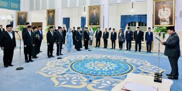 Presiden Prabowo Subianto melantik keanggotaan Dewan Energi Nasional di Istana Negara, Jakarta, pada Rabu, 28 Januari 2026. Foto: Setkab