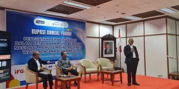 Kegiatan KUPASI Annual Forum 2026 bertema “Penguatan Peran Asuransi dalam Ketahanan Risiko Bencana Nasional Menuju Inisiasi Asuransi Wajib Bencana di Indonesia” yang digelar pada 29 Januari 2026 di Wisma Tugu I, Jakarta. (Foto: Istimewa)