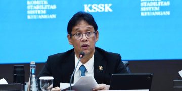 Menteri Keuangan Purbaya Yudhi Sadewa saat menyampaikan paparan dalam konferensi pers Hasil Rapat Berkala Komite Stabilitas Sistem Keuangan (KSSK) I Tahun 2026 di Jakarta, Selasa (27/1). (Foto: Erman Subekti)