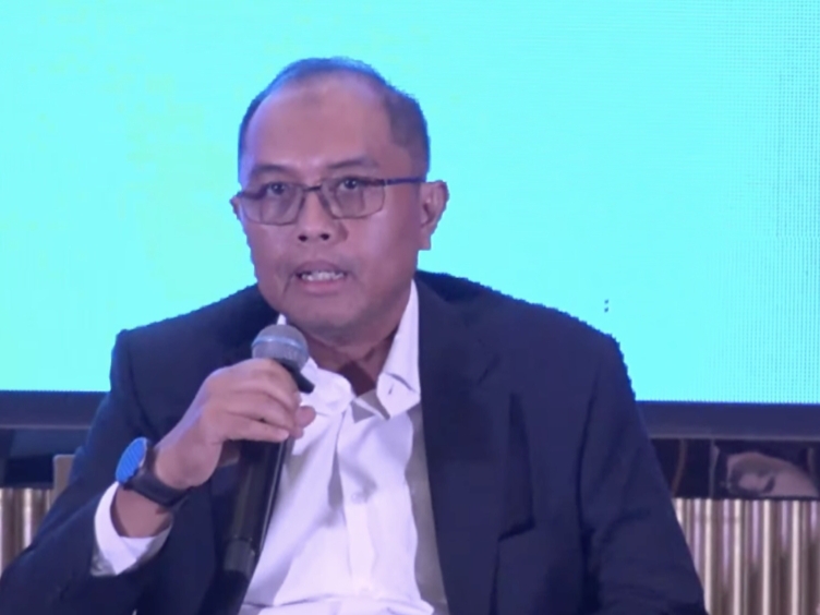 Direktur Jenderal Pemeriksaan Keuangan Negara VII BPK, Pranoto, dalam Starting Year Forum 2026 Public Discussion: “Apakah Kredit Macet di Bank Milik Negara Harus Dipidanakan dan Dianggap Merugikan Negara?” yang diselenggarakan Infobank Media Group, di The St. Regis, Jakarta, Kamis, 22 Januari 2026. (Foto: Dok. Infobank)