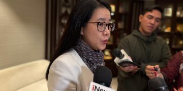 Secretary General International Economic Association Lili Yan Ing dalam acara Global & Domestic Economy Outlook 2026, di Menara Kadin, Kamis, 15 Januari 2026.