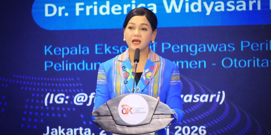 Kepala Eksekutif Pengawas Perilaku Pelaku Usaha Jasa Keuangan, Edukasi, dan Pelindungan Konsumen OJK Friderica Widyasari Dewi. (Foto: M. Ibrahim)