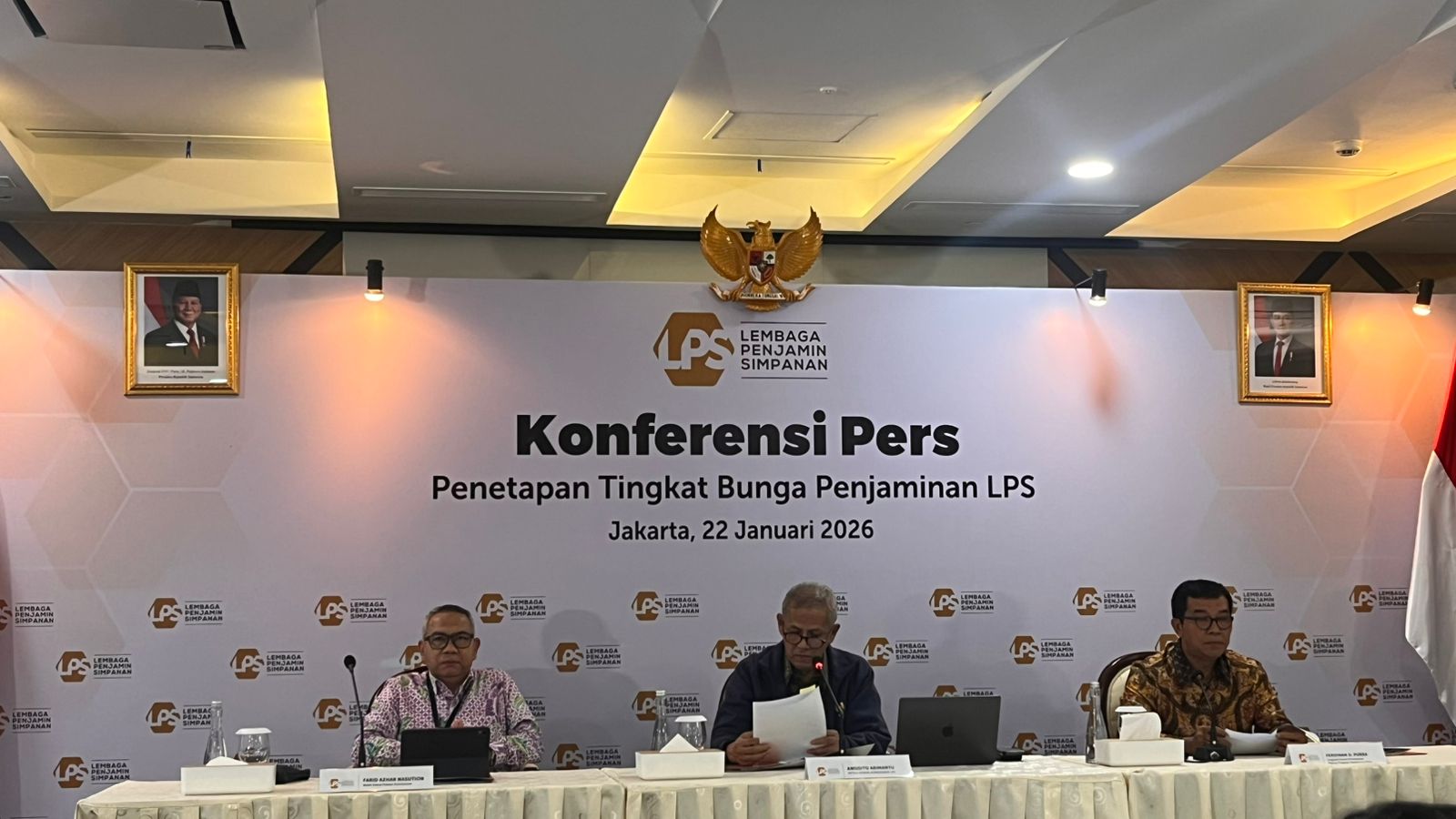 Konferensi Pers Tingkat Bunga Penjaminan LPS