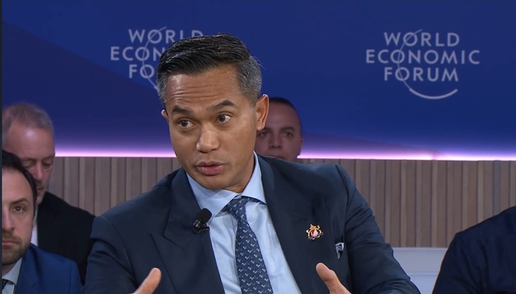 Ketua Umum Kamar Dagang dan Industri (Kadin) Indonesia Anindya Novyan Bakrie saat menghadiri World Economic Forum (WEF) 2026 di Davos, Swis, Kamis (22/01/2026)