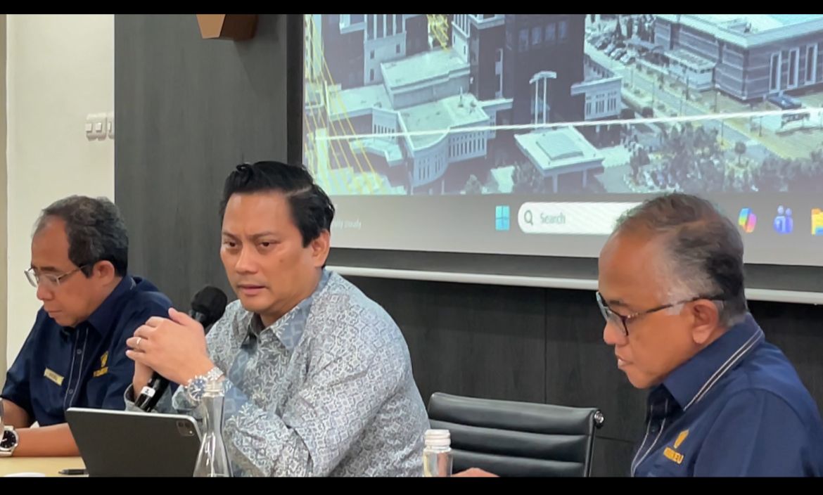 Deputi Gubernur Bank Indonesia (BI) terpilih periode 2026-2031, Thomas Djiwandono dalam agenda media briefing, Rabu (28/1/2026). (Foto: Irawati)