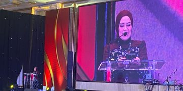 President CFO Club Indonesia, Yuanita Rohali, dalam CFO Club Indonesia New Year Gathering 2026 di Jakarta, Kamis, 22 Januari 2026. (Foto: Ari Astriawan)