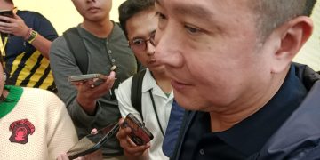 Presiden Direktur Maybank Indonesia, Steffano Ridwan, saat diwawancarai sejumlah wartawan, Kamis, 8 Januari 2026. (Foto: Mohammad Adrianto Sukarso)