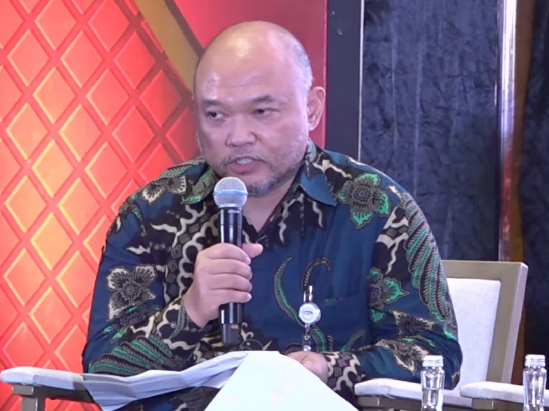 Direktur Investigasi BPKP, Ide Juang Humantito, dalam Starting Year Forum 2026 Public Discussion: “Apakah Kredit Macet di Bank Milik Negara Harus Dipidanakan dan Dianggap Merugikan Negara?” yang diselenggarakan Infobank Media Group, di The St. Regis, Jakarta, Kamis, 22 Januari 2026. (Foto: Dok. Infobank)