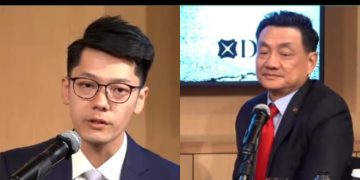 Investment Strategist DBS Bank, Jun Yong Goh (kiri) dan Chief Investment Officer DBS Bank, Hou Wey Fook saat acara online media briefing DBS Chief Investment Officer (CIO) Insights bertajuk “The Long Game”, Senin (12/1). (Tangkapan layar webinar/kolase: Steven Widjaja/Julian)