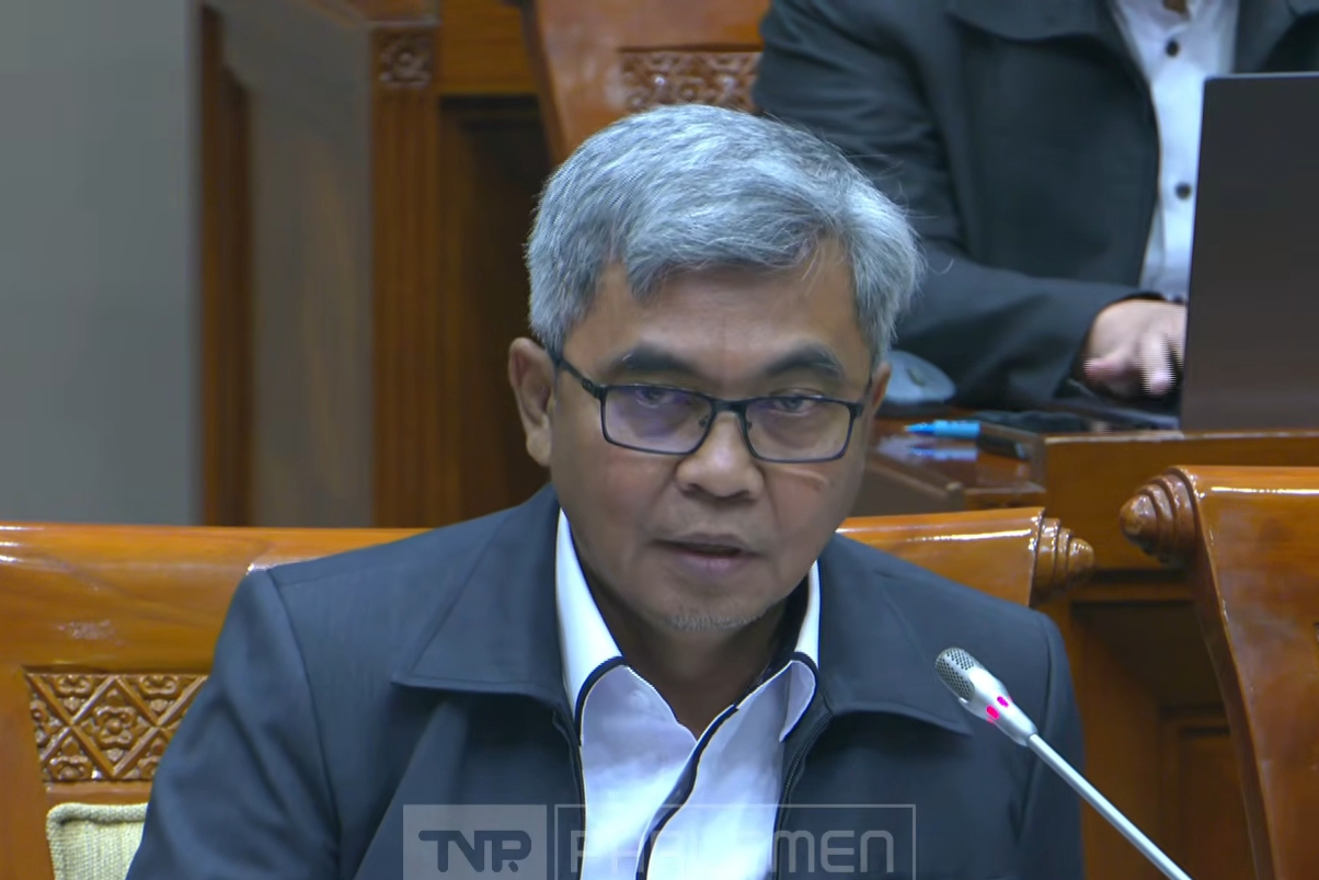 Ketua KPK Setyo Budiyanto dalam rapat kerja bersama Komisi III DPR RI di Komplek Parlemen Senayan, Jakarta, Rabu (28/1/2026). (Tangkapan layar YouTube TVR Parlemen: Julian)