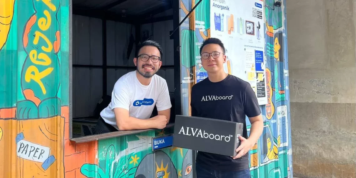Ki-ka : Co-Founder Rekosistem Ernest dan CEO ALVAboard Alden Lukman. (Foto: Istimewa)