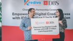 PT Bank DBS Indonesia mengumumkan perluasan akses pembiayaan digital melalui peningkatan pendanaan channeling untuk Kredivo menjadi Rp3 triliun, belum lama ini. (Foto: Erman Subekti)