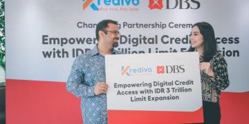 PT Bank DBS Indonesia mengumumkan perluasan akses pembiayaan digital melalui peningkatan pendanaan channeling untuk Kredivo menjadi Rp3 triliun, belum lama ini. (Foto: Erman Subekti)