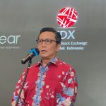 Pejabat sementara (Pjs) Direktur Utama BEI Jeffrey Hendrik dalam konferensi pers di Jakarta, Rabu, 11 Februari 2026. (Foto: Khoirifa)