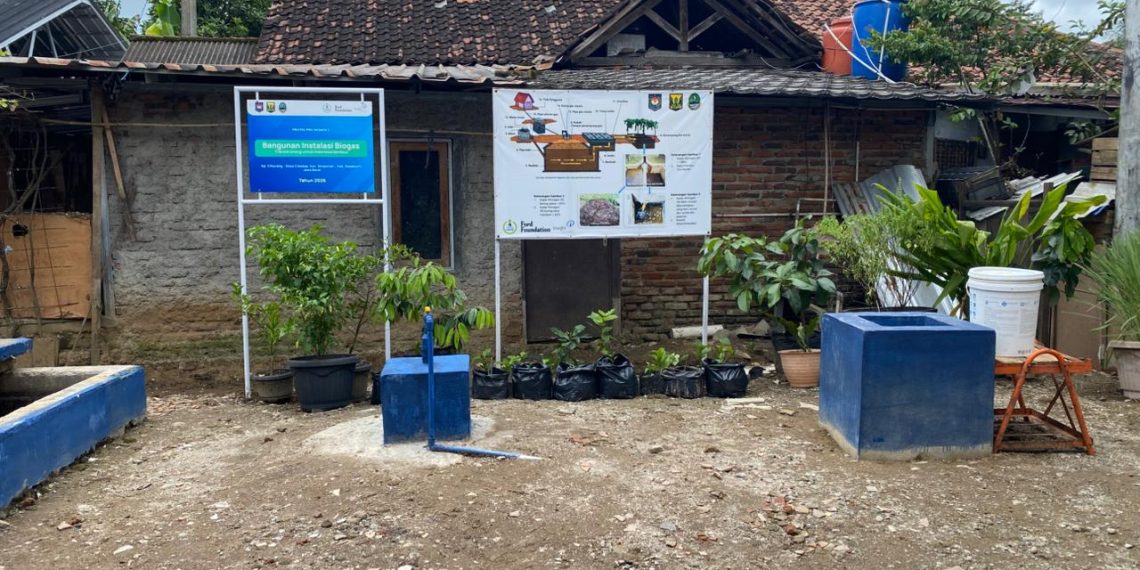 Sumur biogas di Kampung Cihurang, Desa Cidadap, Sukabumi, Kamis (12/2/2026).
