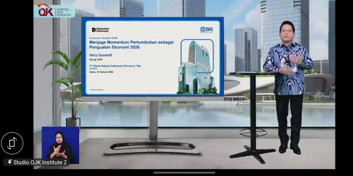 Direktur Utama PT Bank Rakyat Indonesia (Persero) Tbk (BBRI), Hery Gunardi. (Foto: Tangkapan layar)