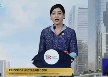 Pejabat Sementara (Pjs) Ketua Dewan Komisioner OJK, Friderica Widyasari Dewi. (Foto: Tangkapan layar)