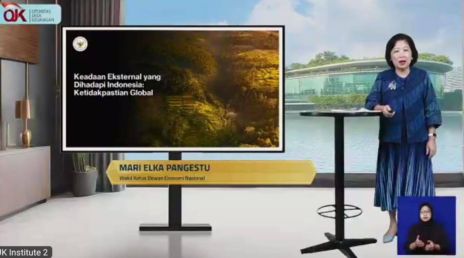 Wakil Ketua Dewan Ekonomi Nasional (DEN), Mari Elka Pangestu. (Foto: Tangkapan layar)