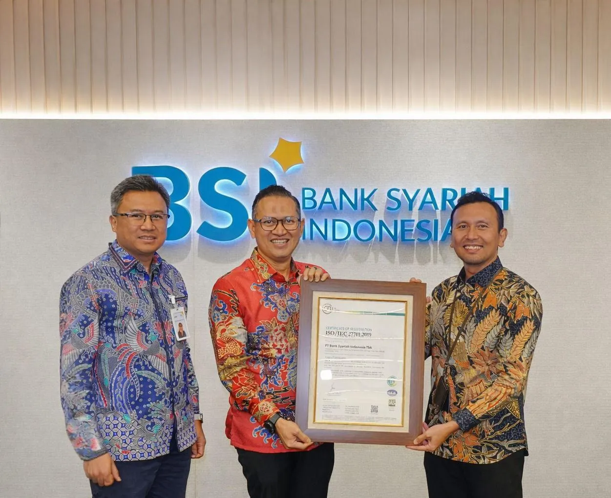 BSI meraih sertifikasi ISO 27701:2019 untuk memperkuat perlindungan data nasabah dan tata kelola digital. (Foto: Istimewa)