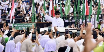 Presiden Prabowo Subianto menghadiri Mujahadah Kubro Satu Abad NU, pada Minggu, 8 Februari 2026, yang digelar di Stadion Gajayana, Kota Malang, Provinsi Jawa Timur. Foto: BPMI Setpres/