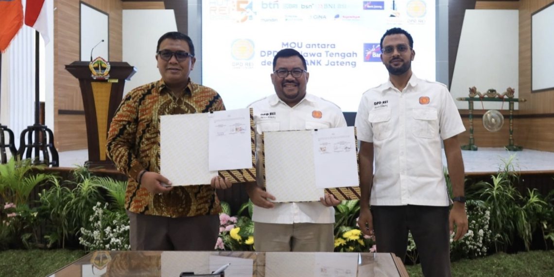 Penandatanganan Nota Kesepakatan dengan DPD REI Jawa Tengah pada Selasa (11/2/2026) di Wisma Perdamaian