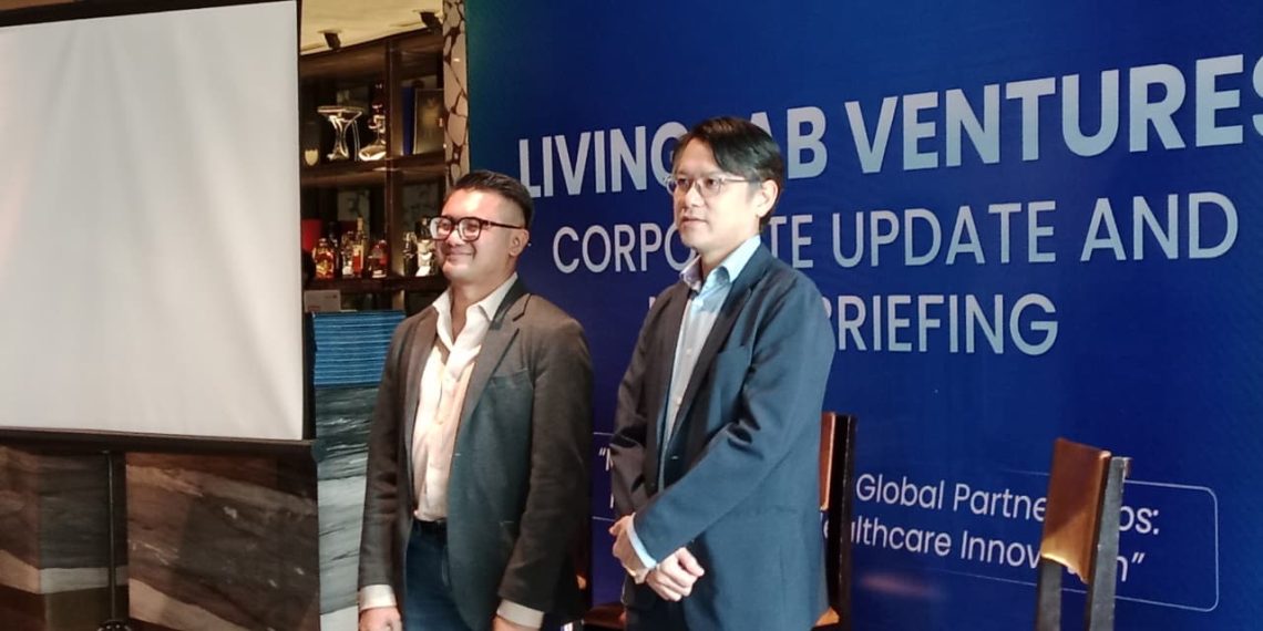 CEO Digital Business Sinar Mas Land sekaligus Managing Partner Living Lab Ventures, Mulyawan Gani (kanan) dan Partner Living Lab Ventures, Bayu Seto. (Foto: Mohammad Adrianto Sukarso)