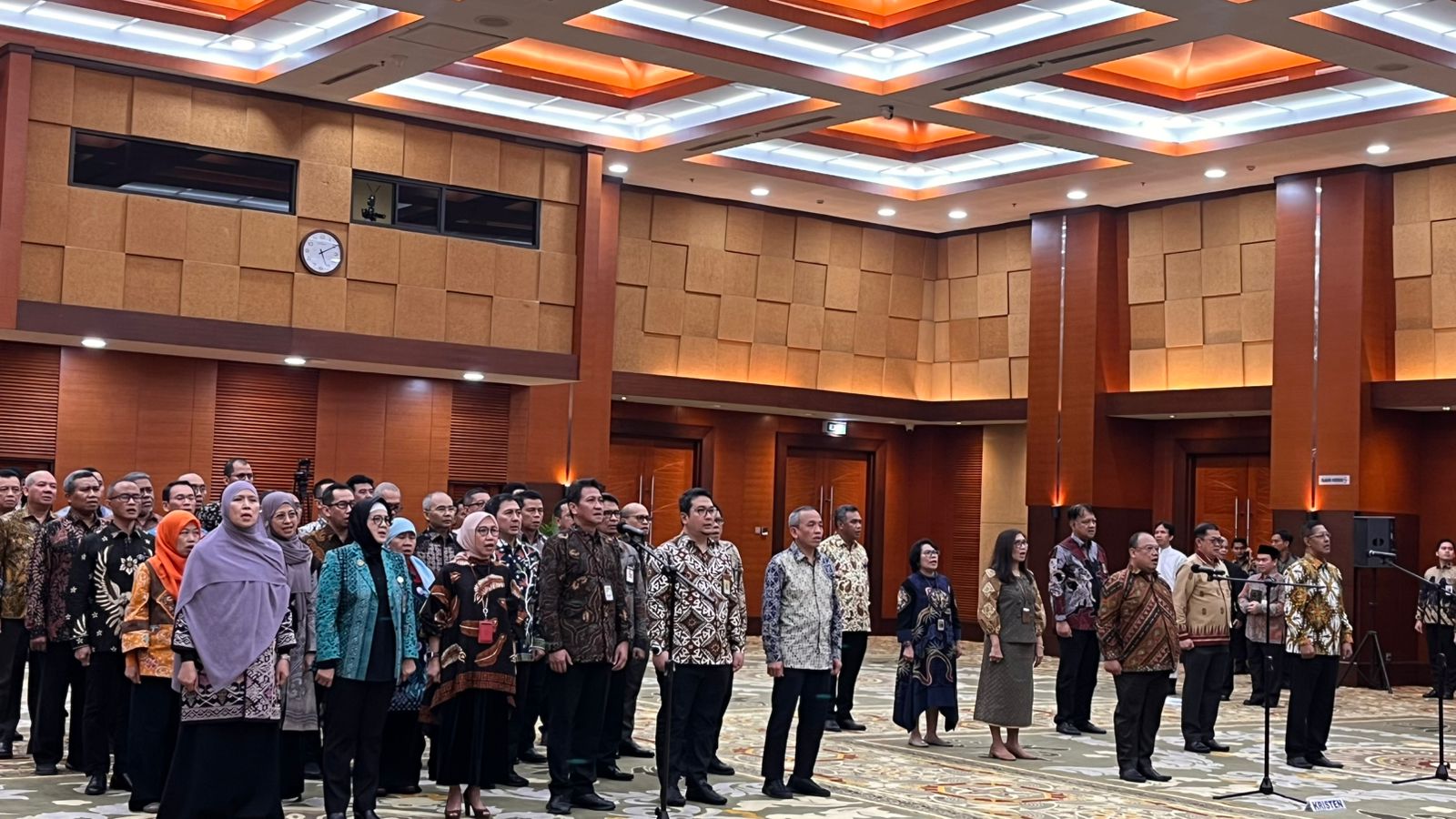 pelantikan pejabat kementerian keuangan