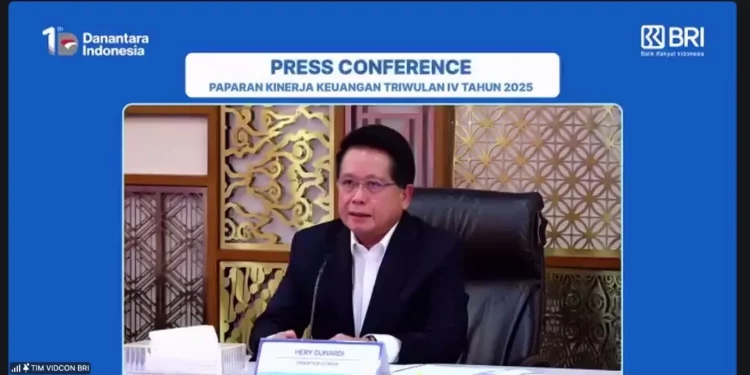 Direktur Utama BRI Hery Gunardi. (Foto: tangkapan layar)