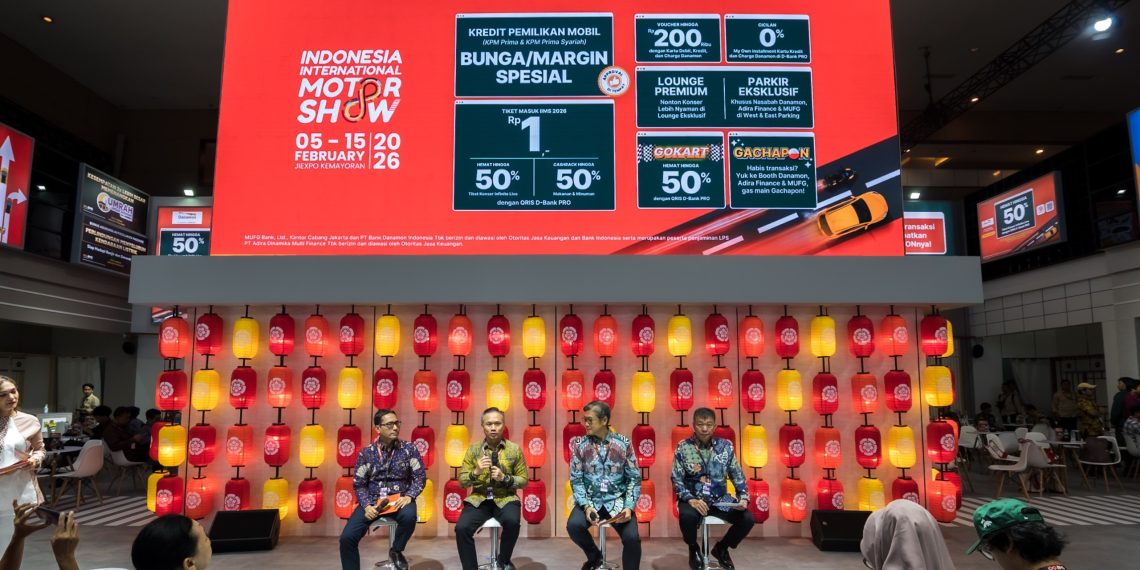 Konferensi Pers Danamon dan Adira Finance terkait event IIMS Jakarta 2026 di Jiexpo Kemayoran, Kamis (5/2). (Foto: Dok. Danamon)