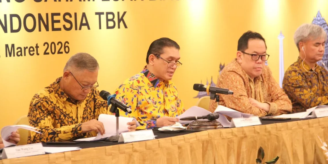 Rapat Umum Pemegang Saham Luar Biasa (RUPSLB) PT Bank KB Indonesia Tbk (BBKP) atau KB Bank, Kamis, 12 Maret 2026. (Foto: Khoirifa)