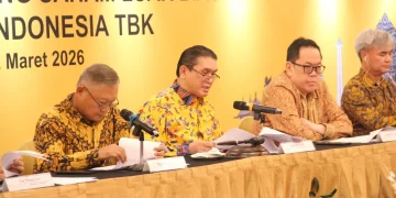 Rapat Umum Pemegang Saham Luar Biasa (RUPSLB) PT Bank KB Indonesia Tbk (BBKP) atau KB Bank, Kamis, 12 Maret 2026. (Foto: Khoirifa)