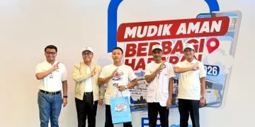 Dalam program “Mudik Aman Berbagi Harapan” bersama BP BUMN, BRI Kanwil II Jakarta memberangkatkan 2.750 pemudik dengan 55 bus dari 17 titik keberangkatan. (Foto: Istimewa)