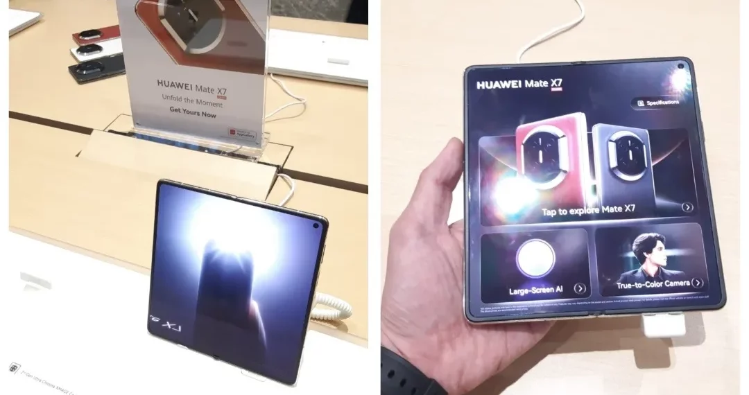 Huawei bawa Mate X7 ke Indonesia, smartphone lipat premium harga Rp27,9 juta. (Foto: Steven Widjaja)