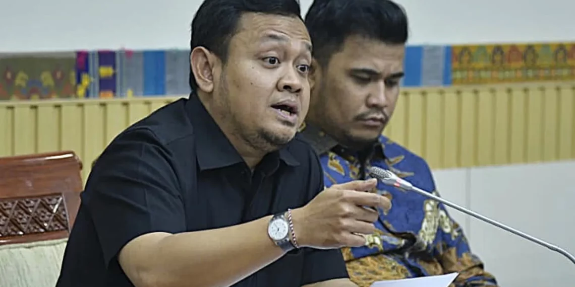 Anggota Komisi III DPR RI Bimantoro Wiyono dalam RDP dan RDPU bersama jajaran Polda Sultra, kuasa hukum korban, serta kuasa hukum pihak travel di Gedung Nusantara II, Senayan, Jakarta, Senin (2/3/2026). Foto : DPR