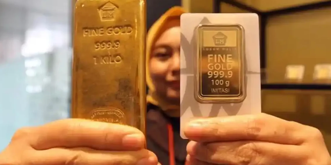 Ilustrasi emas fisik